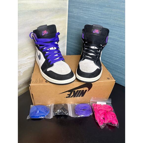 Excellent Condition - Size 8.5M - Air Jordan 1 Zoom Comfort \'Paris\' PSG main image 8